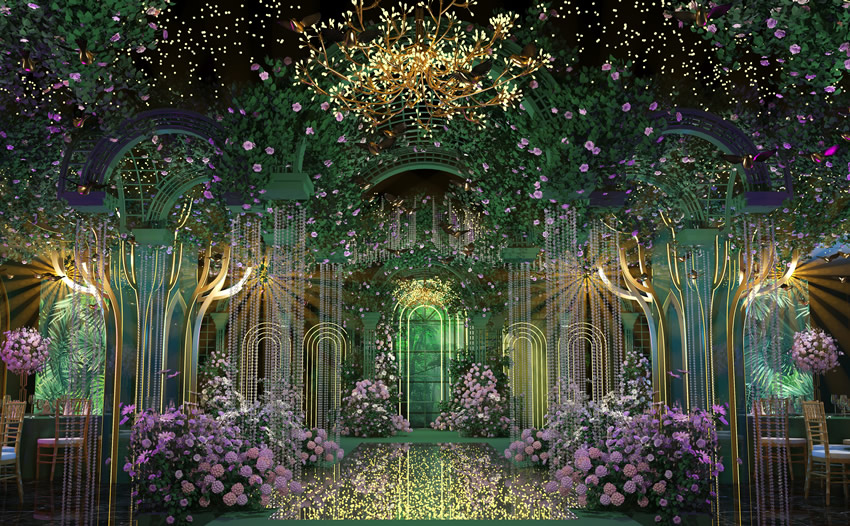 旌阳奇妙森林婚礼堂效果展示